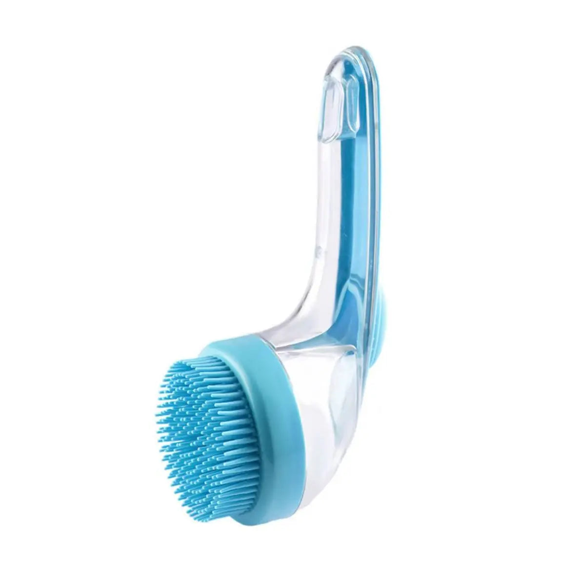2026 Enhanced 2-in-1 Pet Bath Brush with Soap Dispenser, 8 x 3 x 4 Inches, Soft Silicone Grooming and Shedding Comb for Dogs and Cats, Gentle Massage Scrubber for Effortless Bathing and Improved Coat Cleanliness