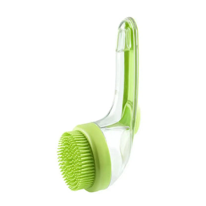 2026 Enhanced 2-in-1 Pet Bath Brush with Soap Dispenser, 8 x 3 x 4 Inches, Soft Silicone Grooming and Shedding Comb for Dogs and Cats, Gentle Massage Scrubber for Effortless Bathing and Improved Coat Cleanliness