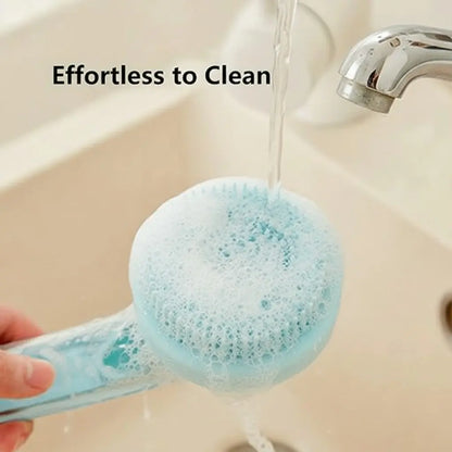 2026 Enhanced 2-in-1 Pet Bath Brush with Soap Dispenser, 8 x 3 x 4 Inches, Soft Silicone Grooming and Shedding Comb for Dogs and Cats, Gentle Massage Scrubber for Effortless Bathing and Improved Coat Cleanliness