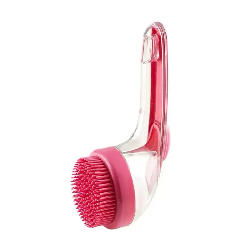 2026 Enhanced 2-in-1 Pet Bath Brush with Soap Dispenser, 8 x 3 x 4 Inches, Soft Silicone Grooming and Shedding Comb for Dogs and Cats, Gentle Massage Scrubber for Effortless Bathing and Improved Coat Cleanliness