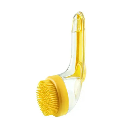 2026 Enhanced 2-in-1 Pet Bath Brush with Soap Dispenser, 8 x 3 x 4 Inches, Soft Silicone Grooming and Shedding Comb for Dogs and Cats, Gentle Massage Scrubber for Effortless Bathing and Improved Coat Cleanliness
