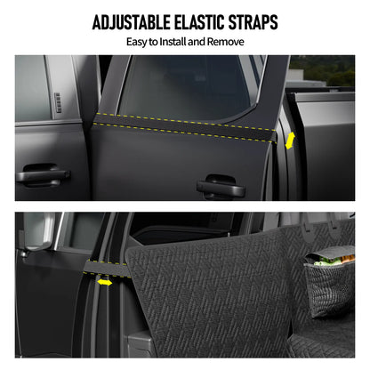 Premium Dog Car Seat Cover with Reinforced Base, Supports up to 400 lbs | Innovative Waterproof Dog Hammock Back Seat Extender for Cars, SUVs, and Full-Size Trucks (Available in Small & Large Sizes)